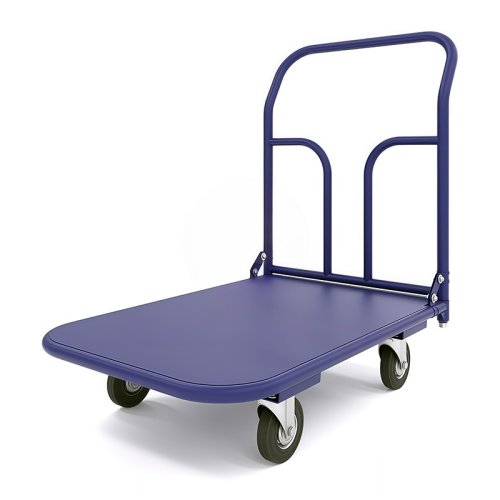 Тележка складская грузовая ТП 2 (г/п 450 кг, 900x600 мм, колеса черная резина 160 мм)