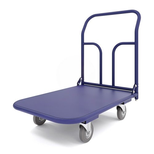 Тележка платформенная ТП 6 (г/п 550 кг, 1200x800 мм, колеса серая резина 200 мм)