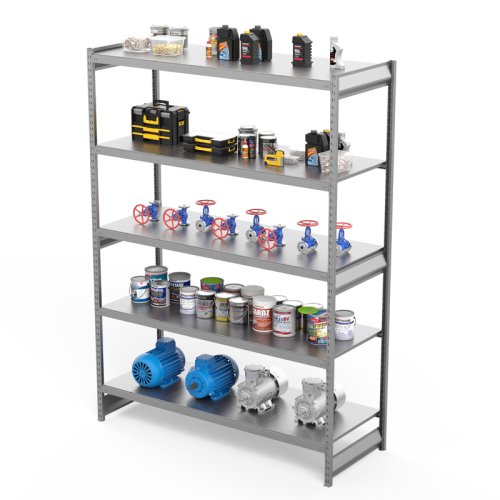 Стеллаж грузовой СГ Ультра (2500х2100х800 мм) 5 ярусов, цинк (СГУ 2521085)